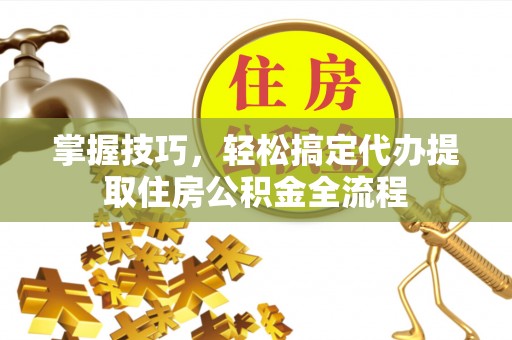 美姑掌握技巧，轻松搞定代办提取住房公积金全流程