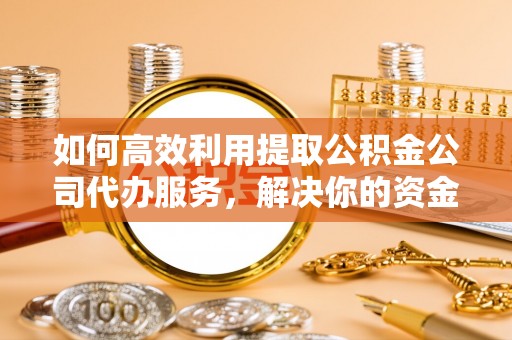 美姑如何高效利用提取公积金公司代办服务，解决你的资金难题